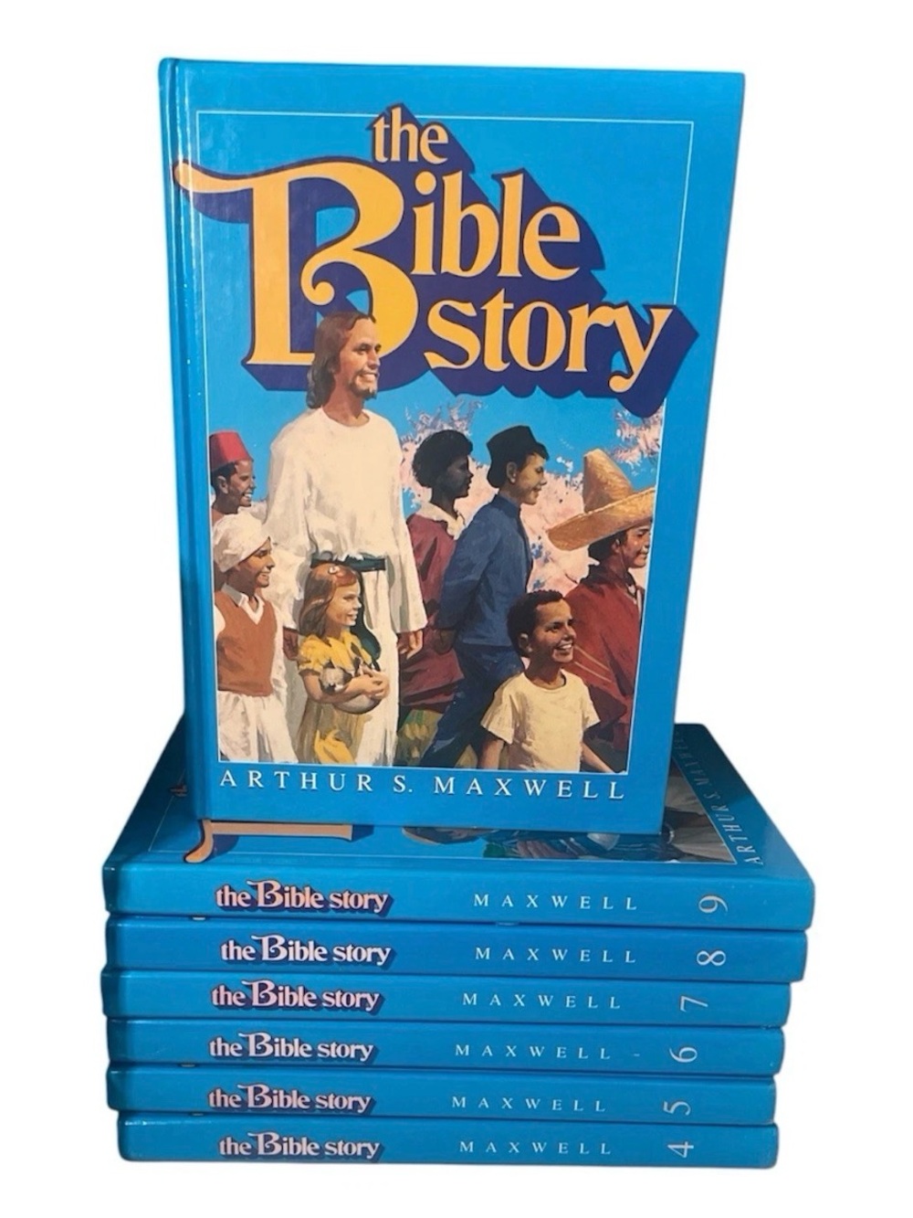 The Bible Story By Arthur S Maxwell Volumes 4-10- Hardcover Book Lot